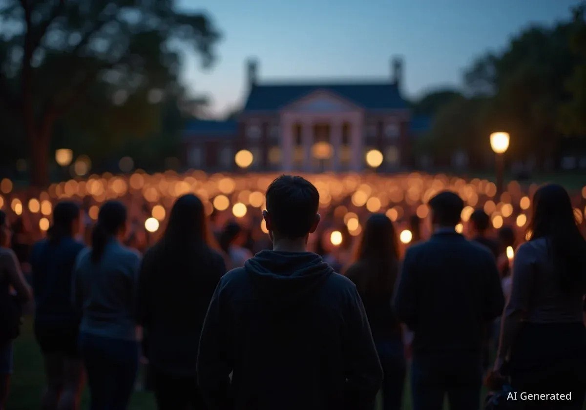 Vigil for Charlie Kirk Held at Grand Valley State University