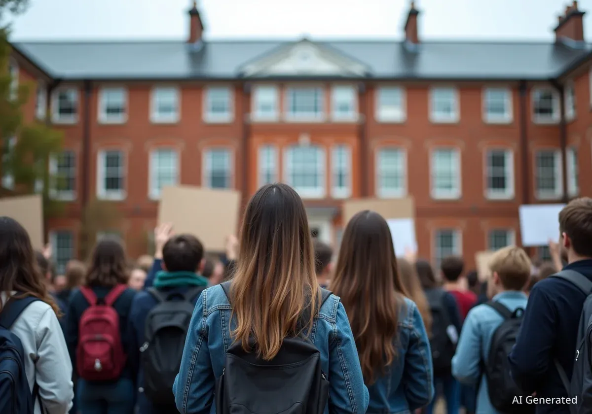 Marist High Students Protest Teacher's Dismissal On Campus