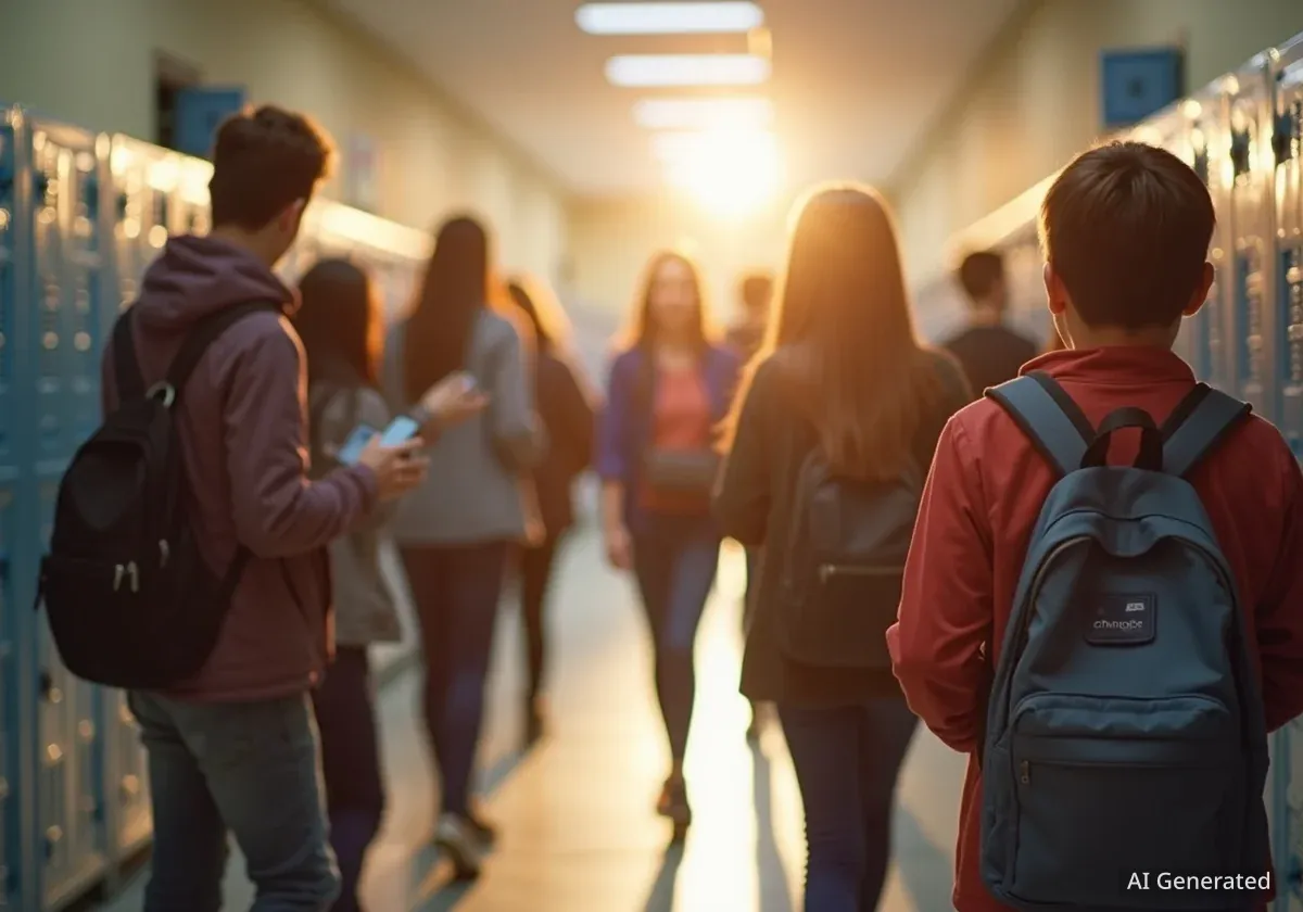 New York Cellphone Ban Shifts School Dynamics