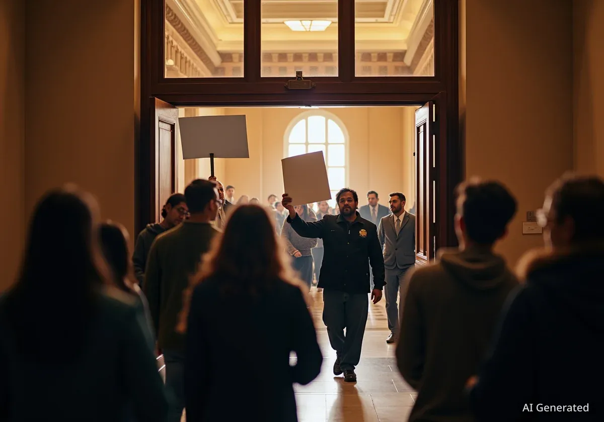 Protest Disrupts University of Louisville President's Inauguration
