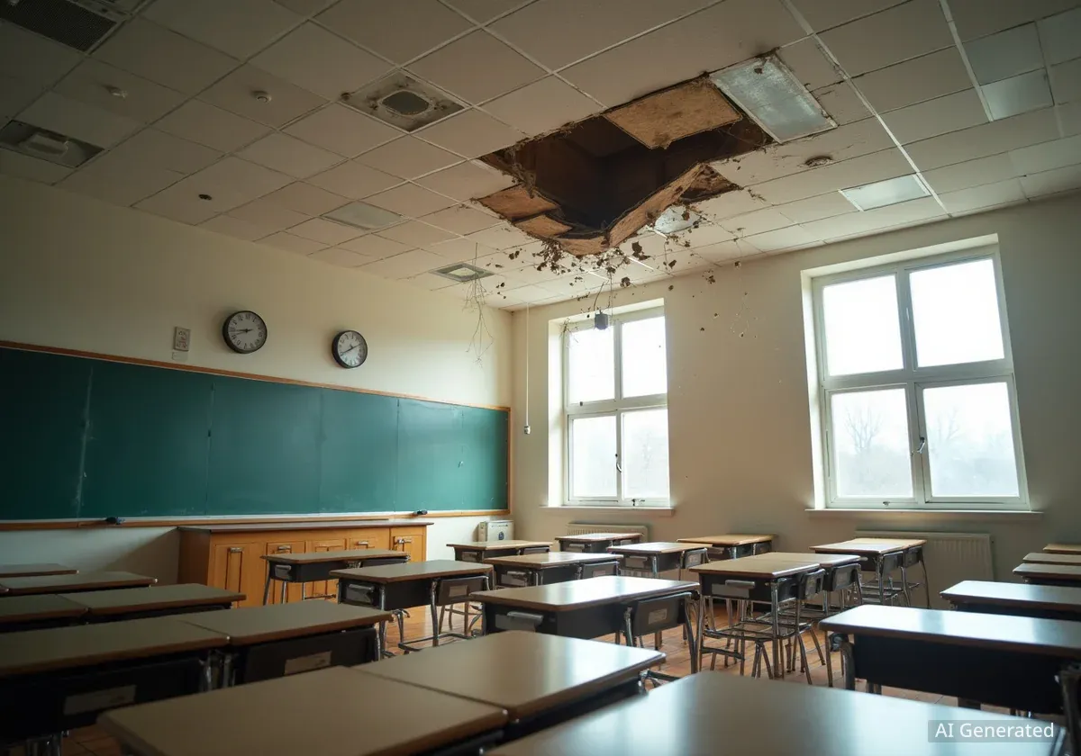 Ceiling Collapse at Hononegah High School