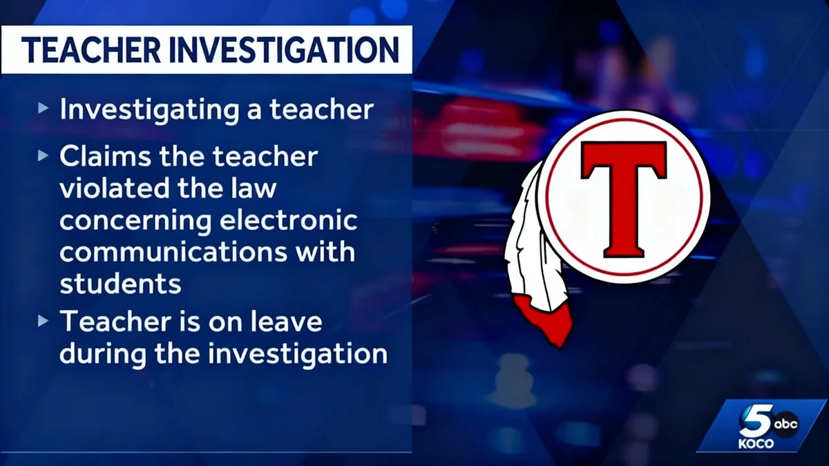 Tishomingo Teacher on Leave Amid Investigation