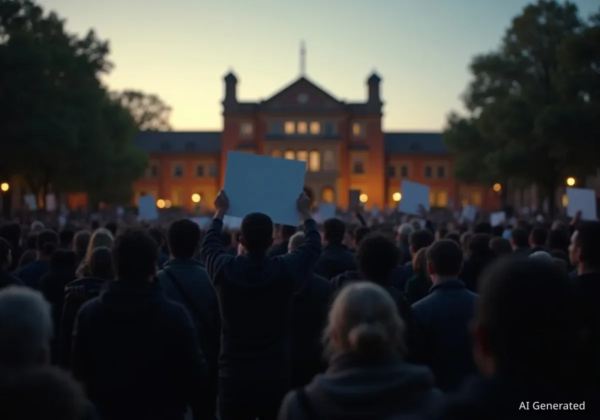 Protests Erupt at UC Berkeley Over Turning Point USA Event